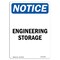 Signmission OSHA Notice, 7" Height, Engineering Storage Sign, 7" X 5", Portrait OS-NS-D-57-V-12058 - alternate 1